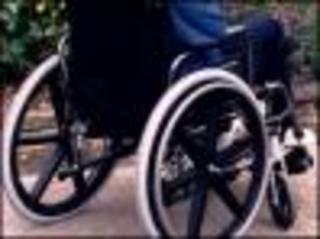 black wheelchair