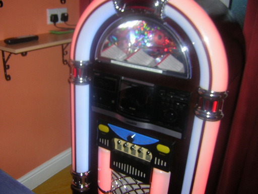 I love listening to the juke box and singing